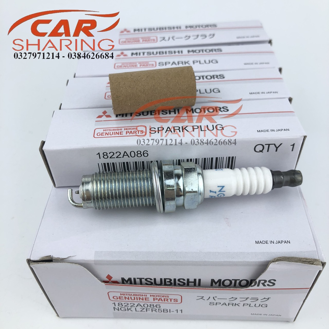 Bộ 4 cái bugi mitsubishi chân kim mã 1822A086