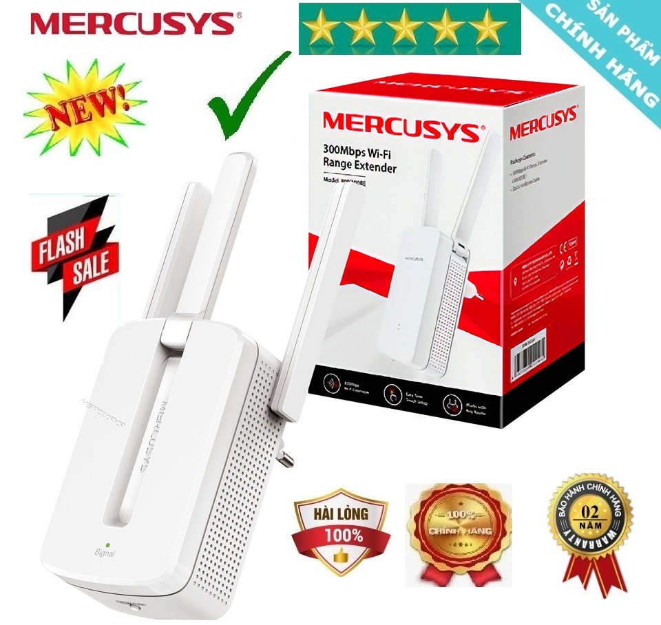 Bộ kích sóng Wifi 300Mbps Mercusys MW300RE