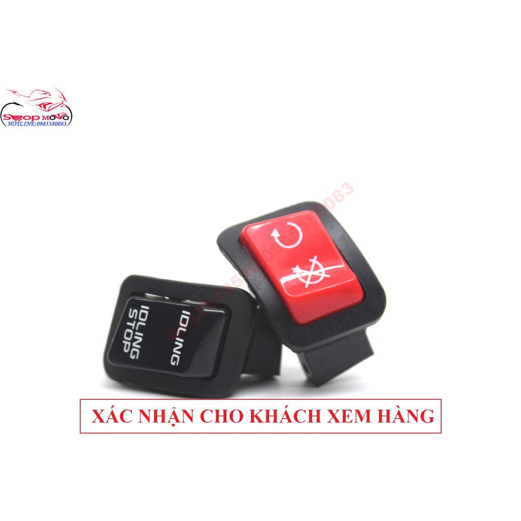 🛵công tắc idling stop màu đỏ giống xe sh300i gắn được cho sh, ab,lead,vario,click,vision,winner....🛵