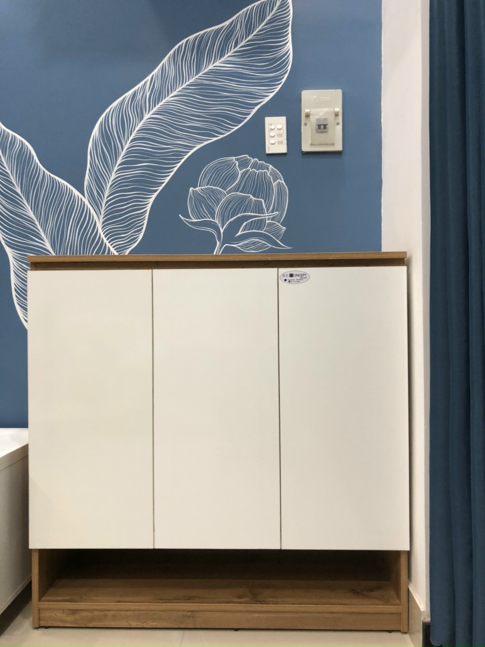 TỦ GIÀY KỆ GIÀY GỖ 3 CÁNH MDF CHỐNG ẨM NỘI THẤT PHÒNG KHÁCH 5 TẦNG TIẾT KIỆM KHÔNG GIAN 1m X 1m (Gỗ vàng nhạt, Gỗ vàng đậm, Nâu đất, Xám)