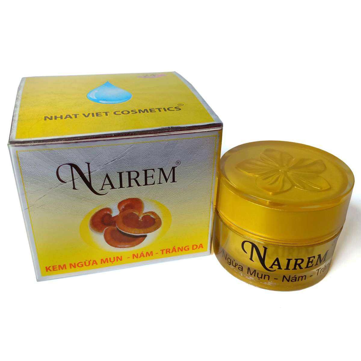 [HCM]Kem ngừa mụn - Nám - Trắng da Nairem 12g (Vàng)