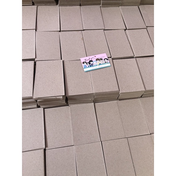 Bìa lạnh Carton bảo vệ thẻ bài card kpop dày 3mm size 8x12 combo 10 tấm bìa