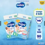 Combo 2 Tã dán Moony Newborn 90
