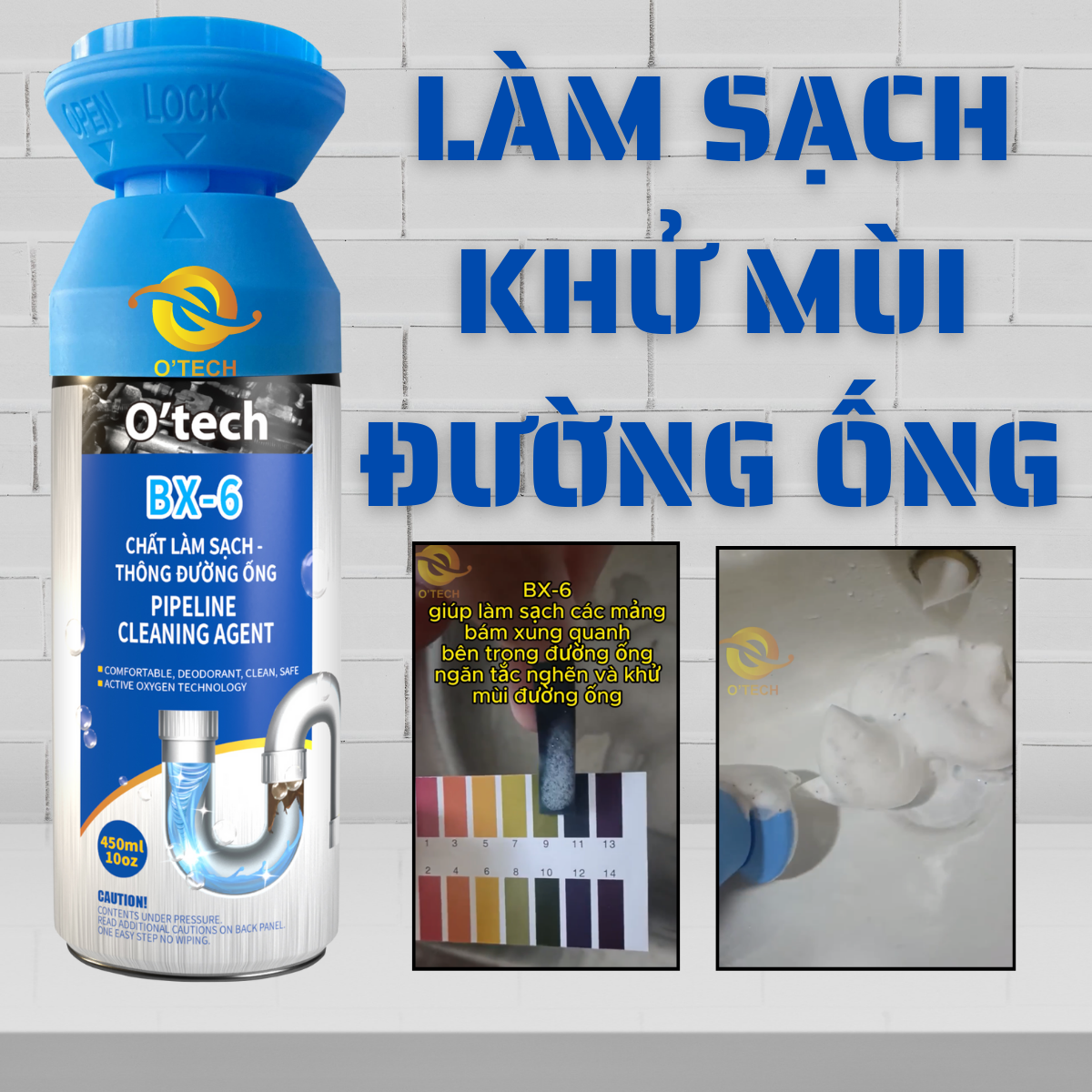 O'tech BX-6 Chất làm sạch thông đường ống Pipeline Cleaning Agent