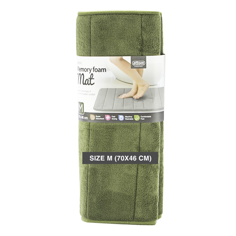 Thảm chùi chân cao cấp memory foam lock&lock mat512 size s