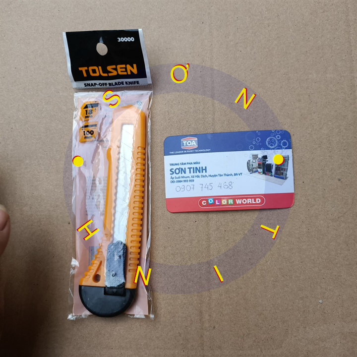 Dao rọc giấy 18mm 100mm snap-off blade knife tolsen 30000