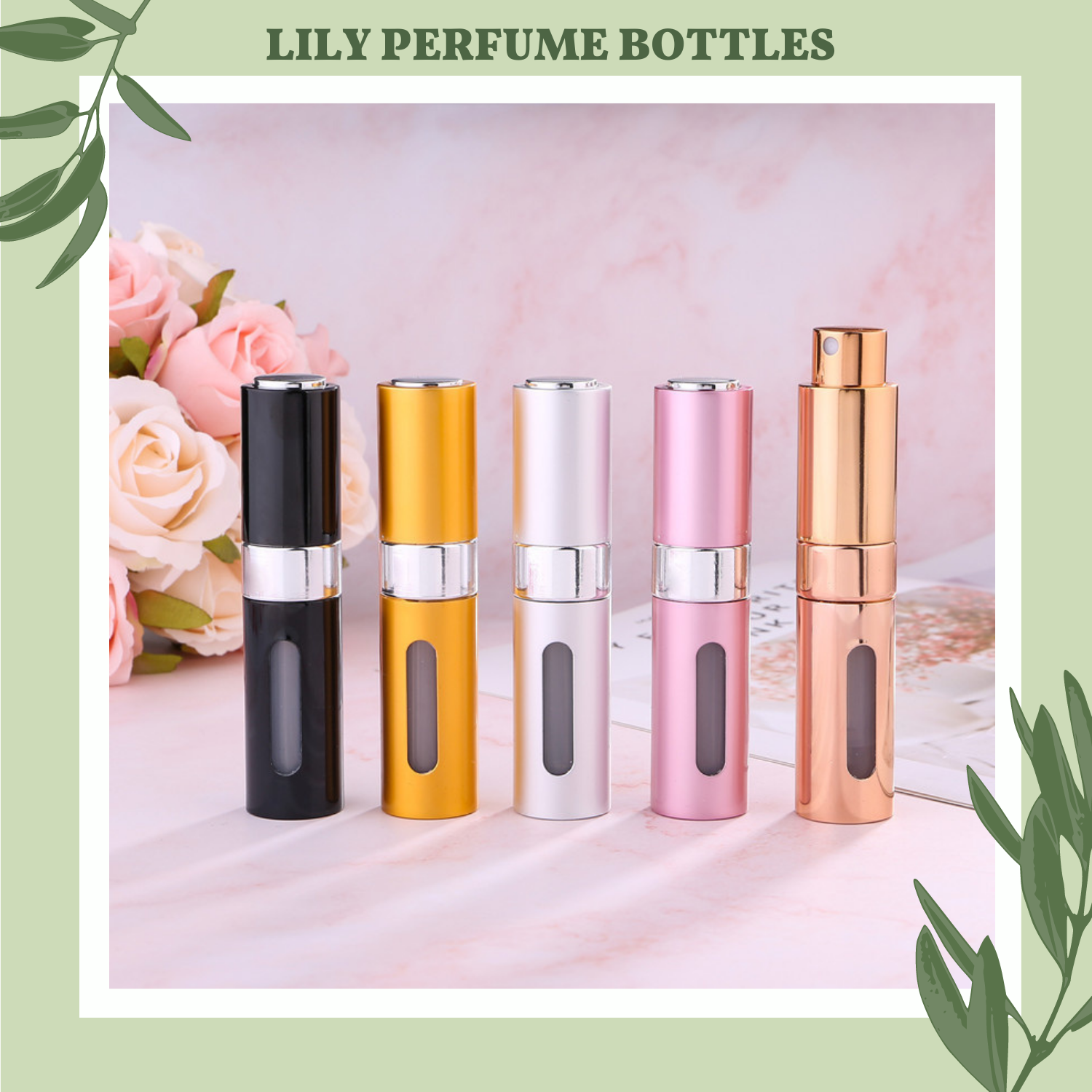 Lọ chiết nước hoa xoay tự chiết 8ml cao cấp tiện lợi