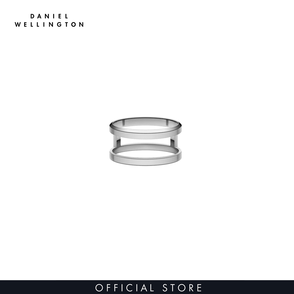 Nhẫn Daniel Wellington 2 vòng màu bạc - Elan Dual Ring