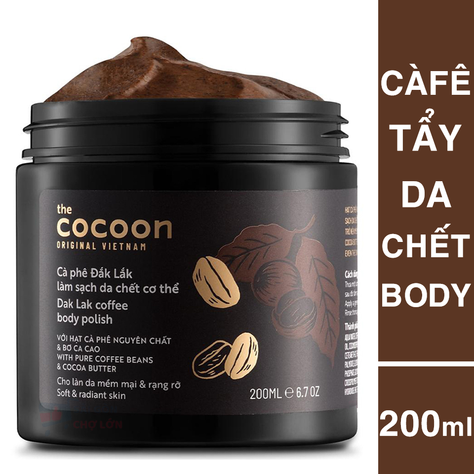 Tẩy da chết cà phê đăk lăk cocoon 200ml