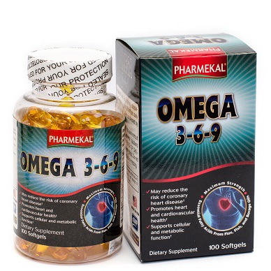 Viên dầu cá omega 369 pharmekal - hộp 100 viên