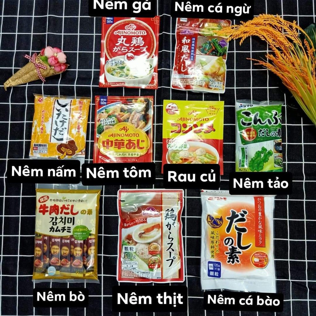 Hạt nêm ăn dặm nhật cho bé nêm rau củ