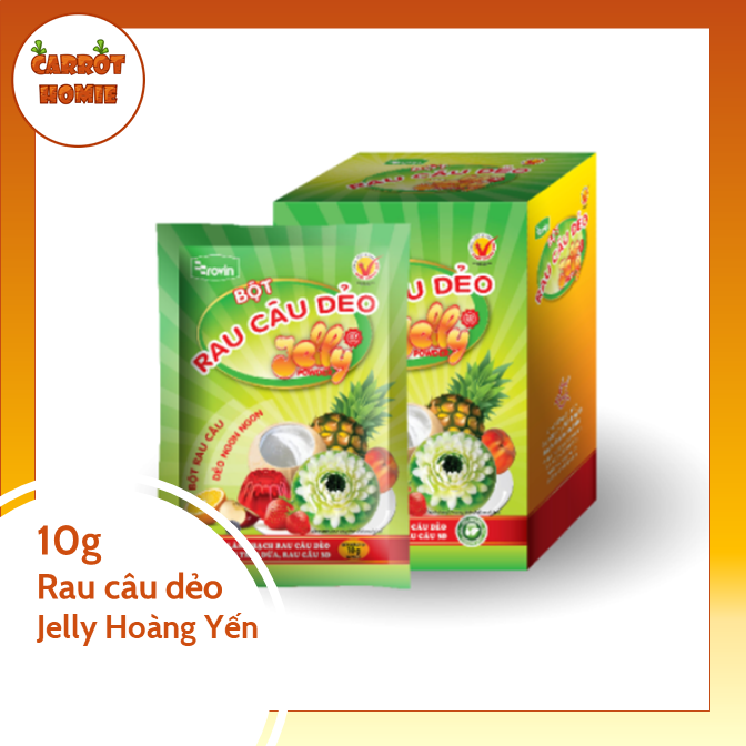 Bột rau câu dẻo Jelly Rovin Hoàng Yến 10g
