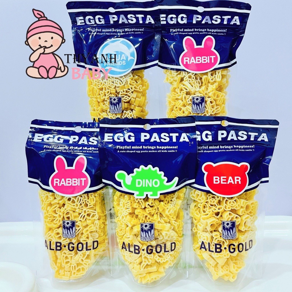 Nui trứng egg pasta alb gold nhật 90gr cho bé 7m+