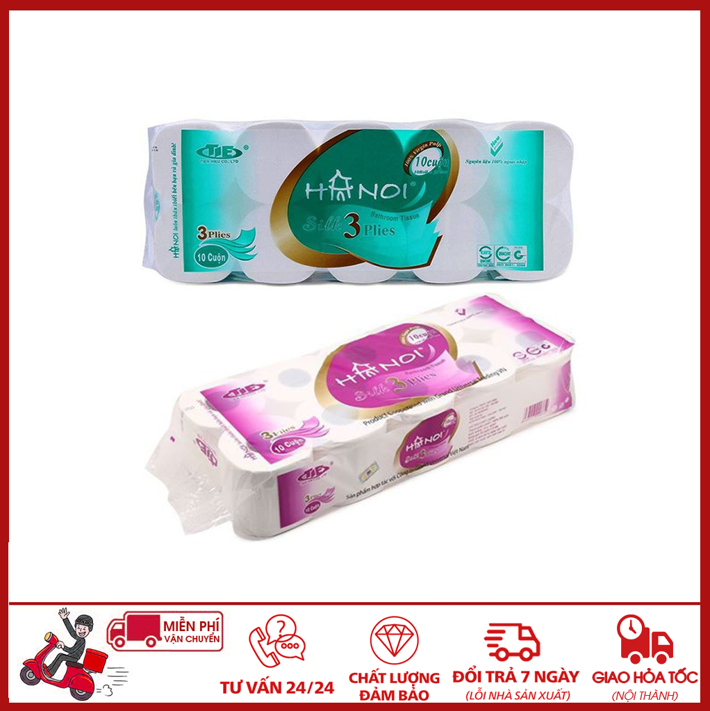 ⛔GIADUNGHOALONG⛔ Bịch 10 cuộn giấy vệ sinh Hà Nội (LOẠI HÀ NỘI)