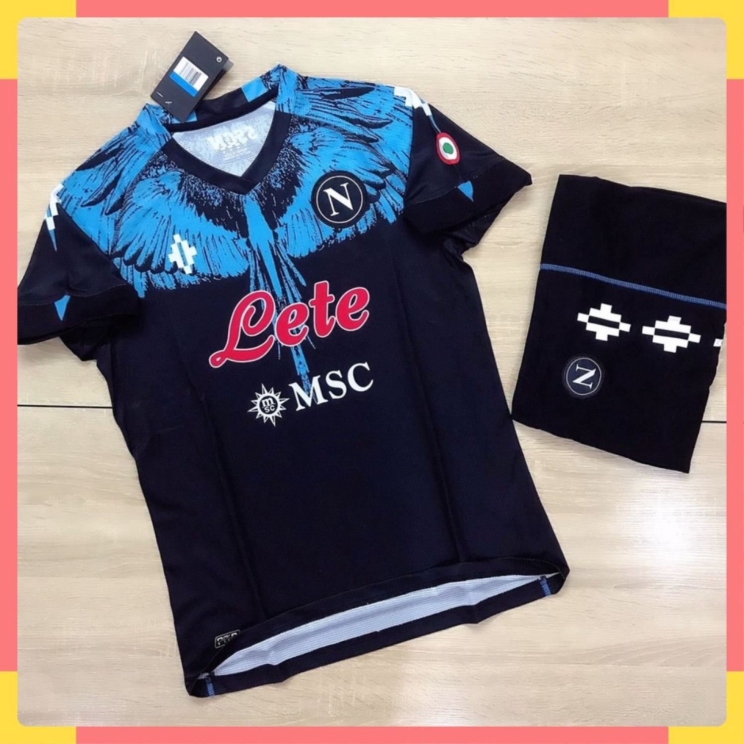 Áo đá banh , marcelo burlon áo đá bóng chất lượng cao 2021 s.s.c napoli
