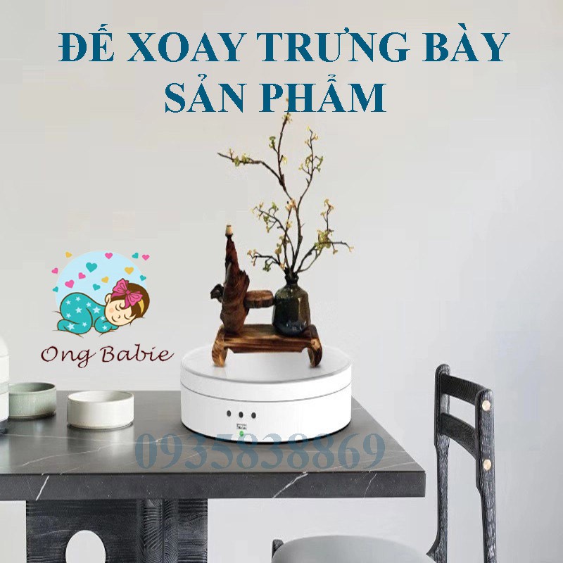 Đế Xoay, Đế Tròn Xoay Trưng Bày Sản Phẩm 15cm