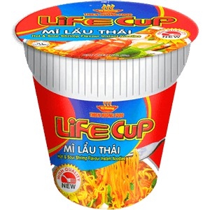 Thùng 24 ly Mì Life cup Thiên Hương vị lẩu thái 60gr