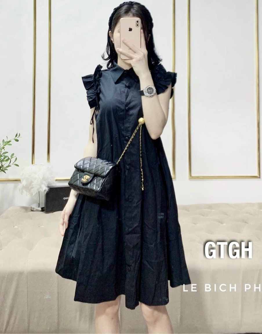 Đầm bầu công sở bigsize tay cộc⚡Thời trang bigsize - thời trang bầu⚡ đầm bầu váy bầu đẹp, hàng xuất dư