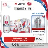 Nồng Độ Cồn 4.3% - Thùng 24 Lon Bia 333 Pilsner 330ml
