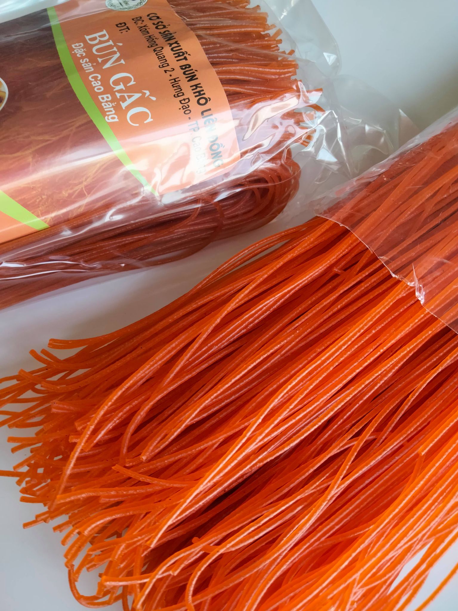 Bún khô gấc đỏ 500g, bún khô liên đồng