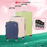 Combo 3 Vali Du Lịch LUG SATACO S20/S24/S28 MD24185 Nhựa ABS Hạn Chế Trầy Xước, Khóa Số Bảo Mật An Toàn