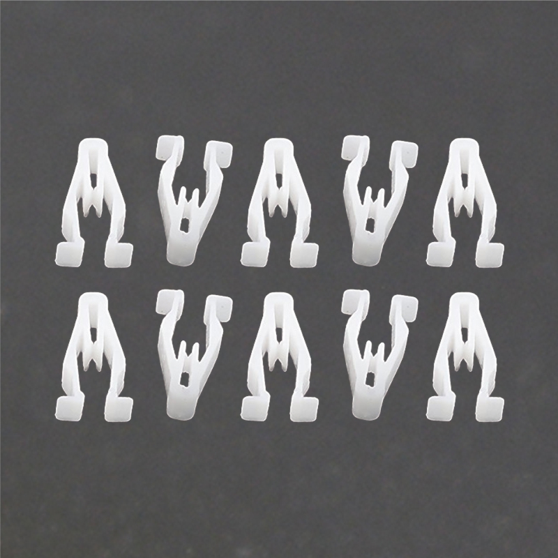 Bộ 10 chốt kẹp nhựa 10x18mm dùng cho dàn áo xe máy và nội thất Ô tô 894 (màu trắng)
