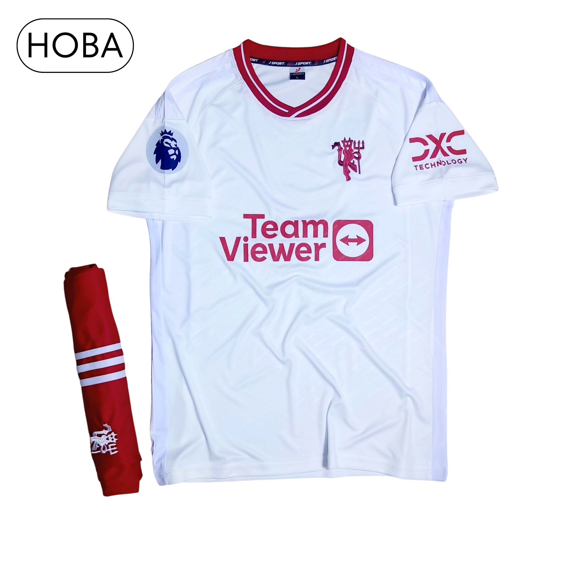 Quần áo bóng đá đồ đá banh CLB MU Man United trắng đỏ 2023 2024 thun lạnh cao cấp