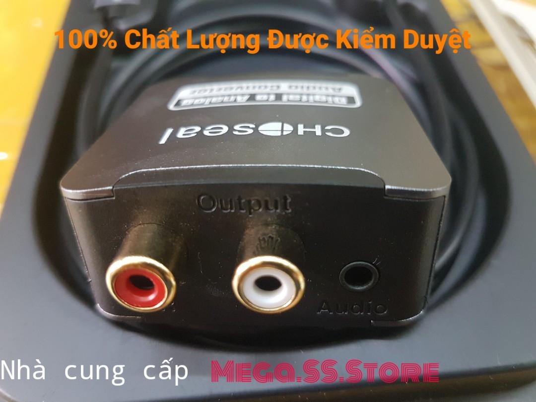 Bộ chuyển quang ra hoa sen Choseal HQ5601 Converter Optical to Analog R-L