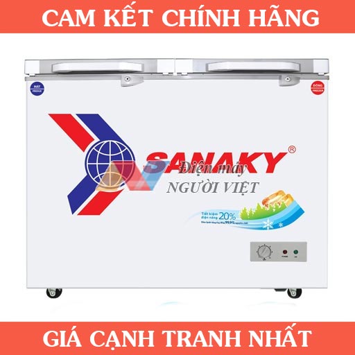 Tủ đông sanaky inverter vh-2899w4k 2 chế độ 235l
