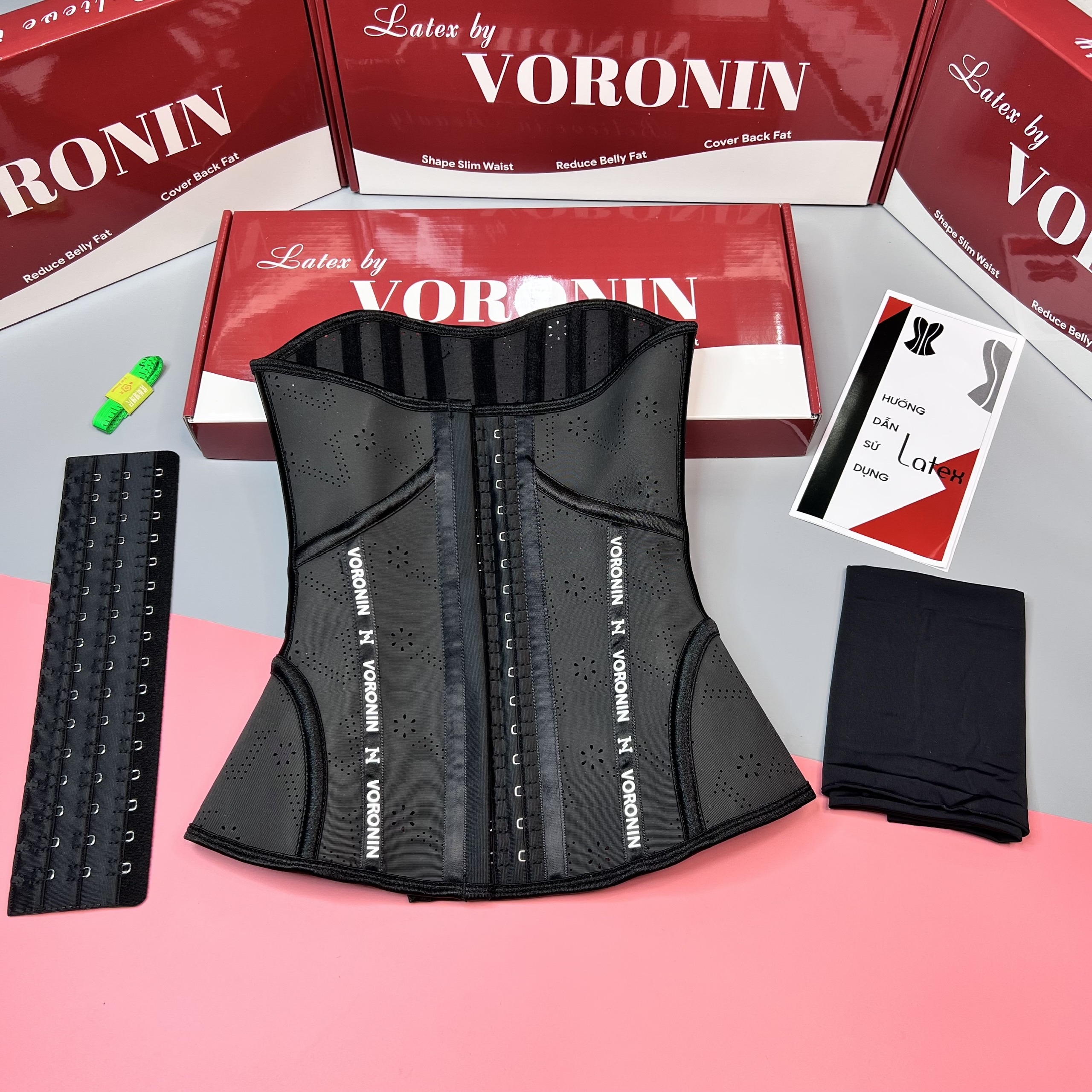 Đai nịt bụng voronin biến nhiệt 17 xương giảm mỡ bụng