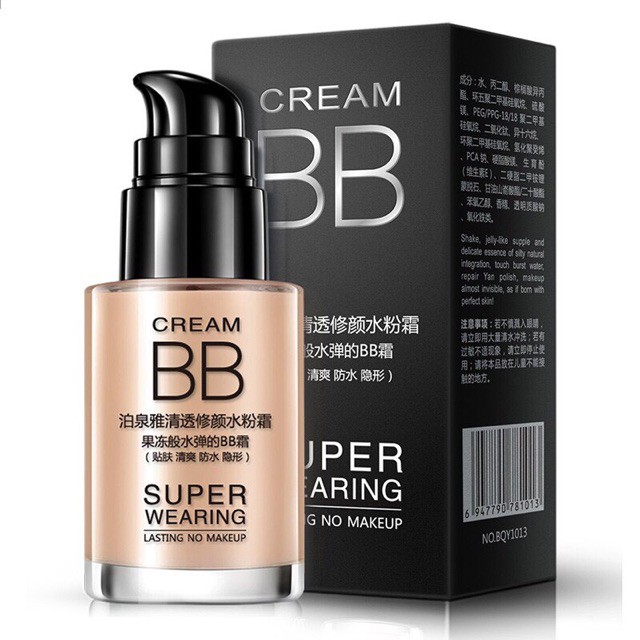 Kem nền BB Cream Bioaqua Super Wearing, chất lượng đảm bảo an toàn đến sức khỏe người sử dụng, cam kết hàng đúng mô tả