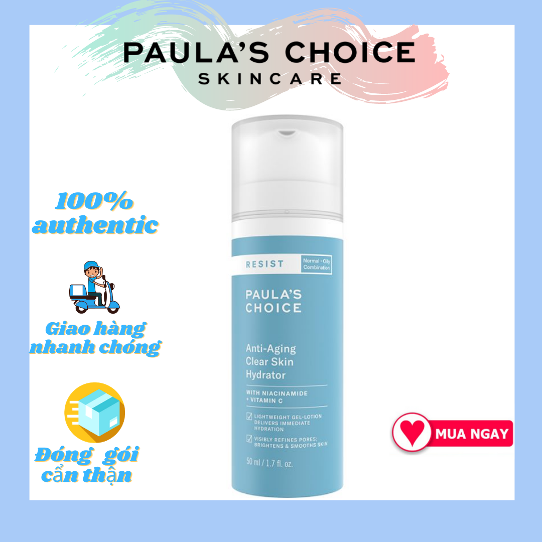 Kem Cấp Ẩm Paula's Choice Resist Anti Aging Clear Skin Hydrator (50ml)
