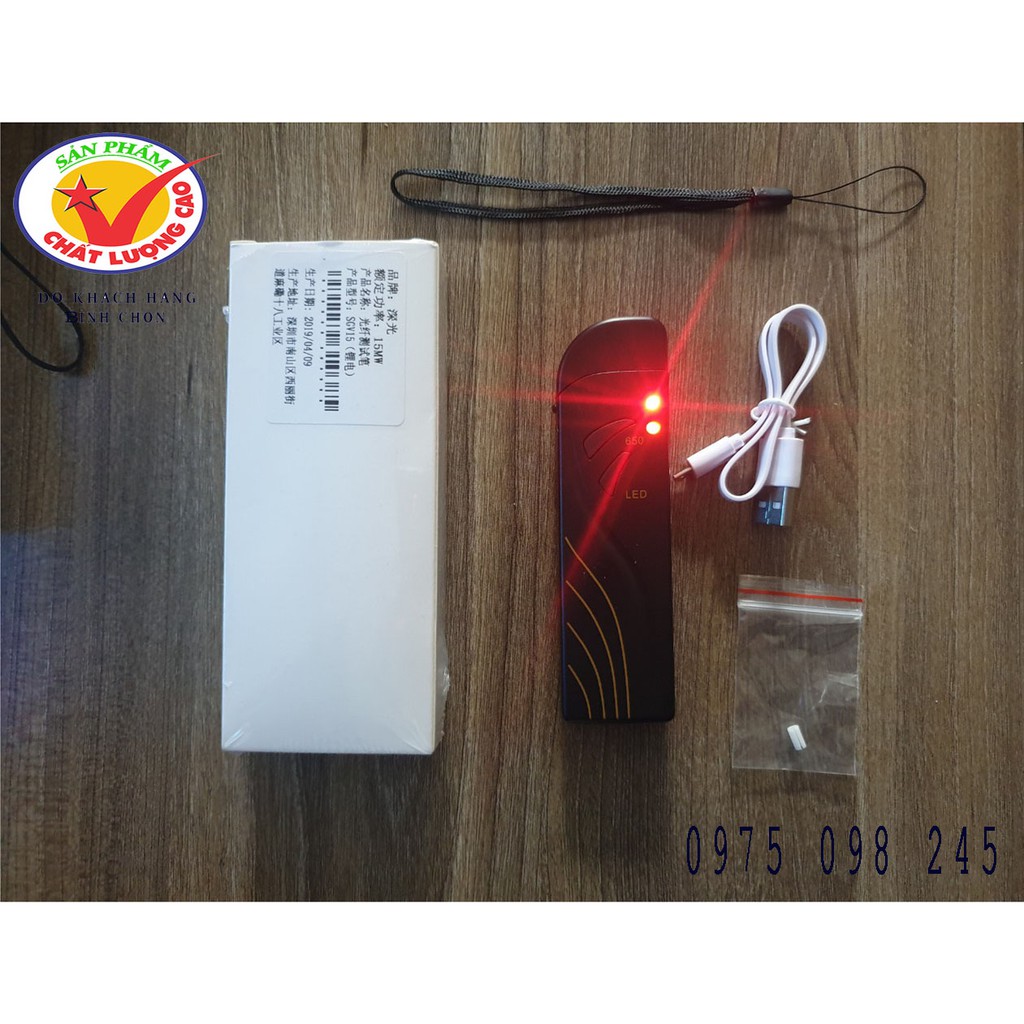 Bút soi quang nhựa 15km cáp quang ftth , pin sạc