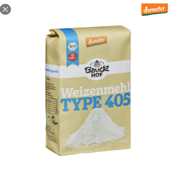 Bột mỳ hữu cơ loại 405 Bauckhof