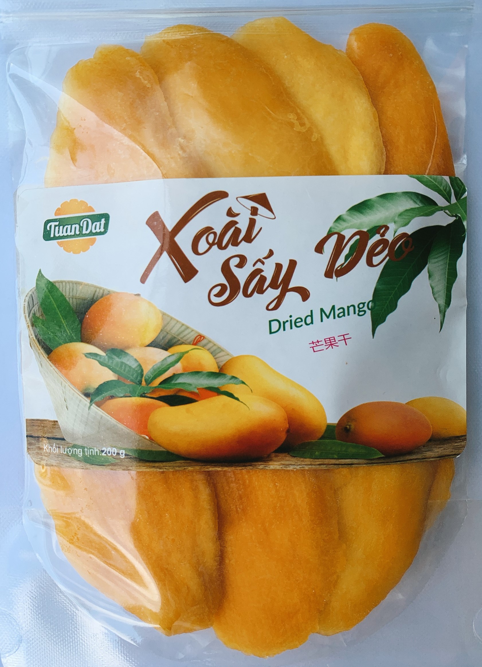 Xoài Sấy Dẻo Xuất Khẩu Túi 200g