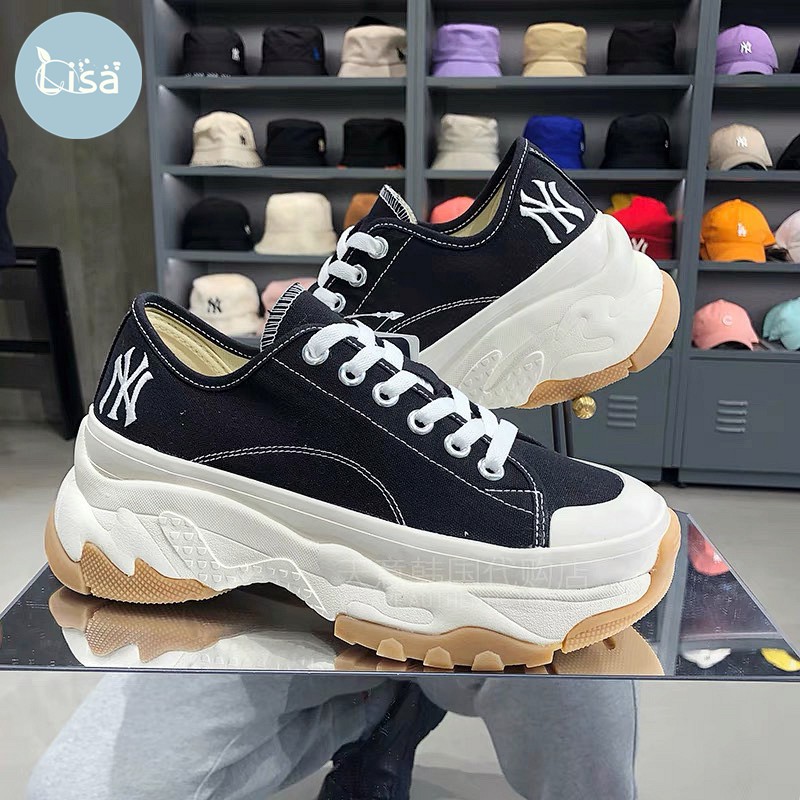 Giày mlb chunky low new york yankees black