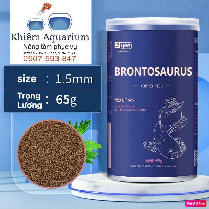 Thức ăn cá lóc Channa Brontosaurus YEE giúp tăng body, tăng màu nhanh, thức ăn săn mồi