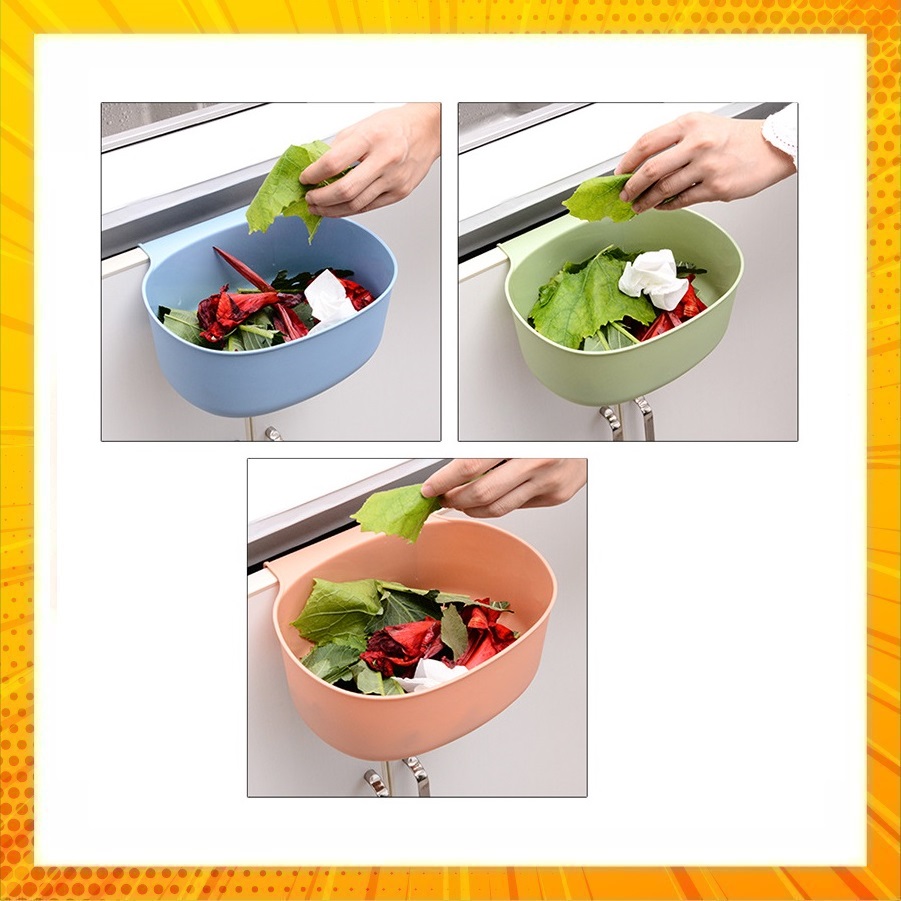 Giỏ đựng rác, vật dụng kẹp cánh tủ tiện lợi loại lớn (18x21cm)