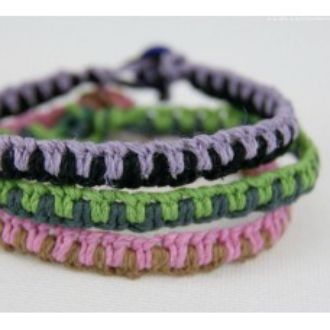 [HCM]Vòng tay vòng chân may mắn - Wendy - Friendship bracelet - double nodes Vòng tay tình bạn - Vòng tay bạn bè handmade DIY