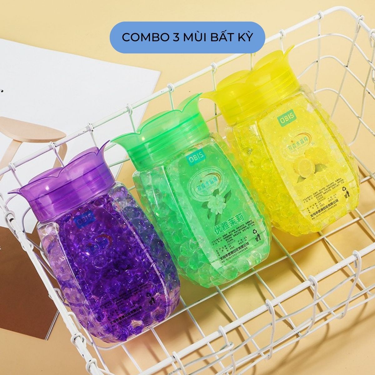SÁP THƠM THIÊN NHIÊN HẠT PHA LÊ HỘP 300gram - Sáp thơm phòng, Hạt trong suốt nhiều mùi hương, Gel Khử Mùi Bồn Cầu, Khử Mùi Nhà Vệ Sinh, Làm Sạch Toilet 5 Mùi Hương, gel thơm khử trùng bồn cầu, khử mùi
