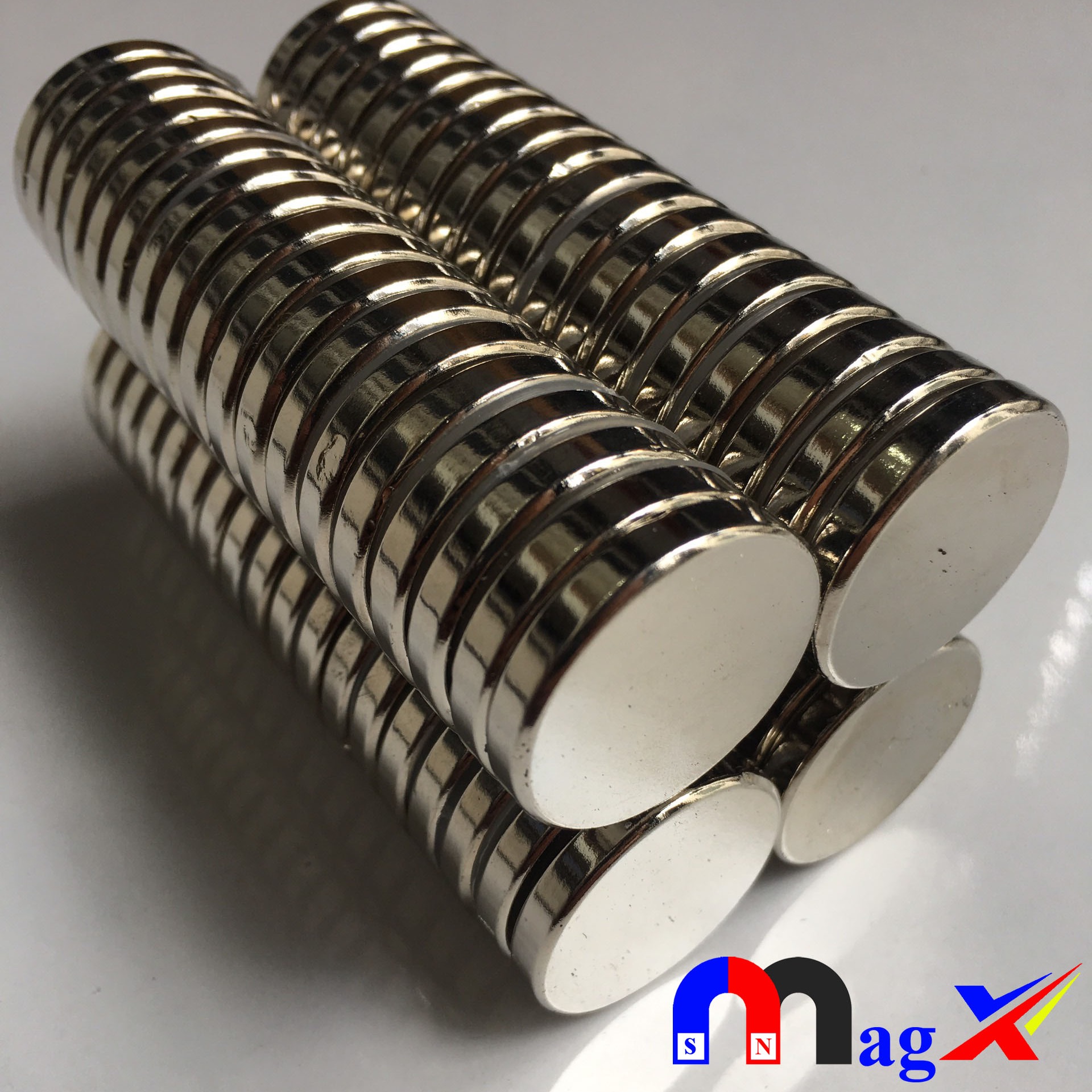 [HCM]Nam Châm Hình Tròn Siêu Mạnh Ø25x5mm - Nam Châm Đất Hiếm Làm Động Cơ Đơn Giản - Bộ 10 Viên