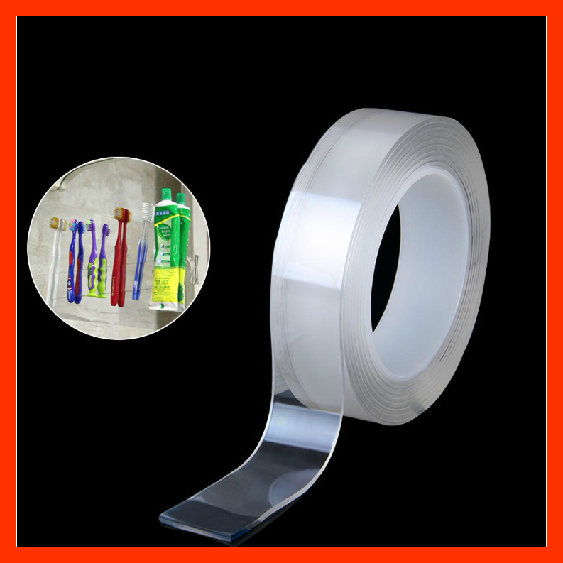 Combo 3 cuộn Băng Keo Siêu Dính 2 Mặt Trong Suốt Dài 3m, Dán Trên Mọi Bề Mặt Loại Dày 2 Ly ( Loại Tốt)