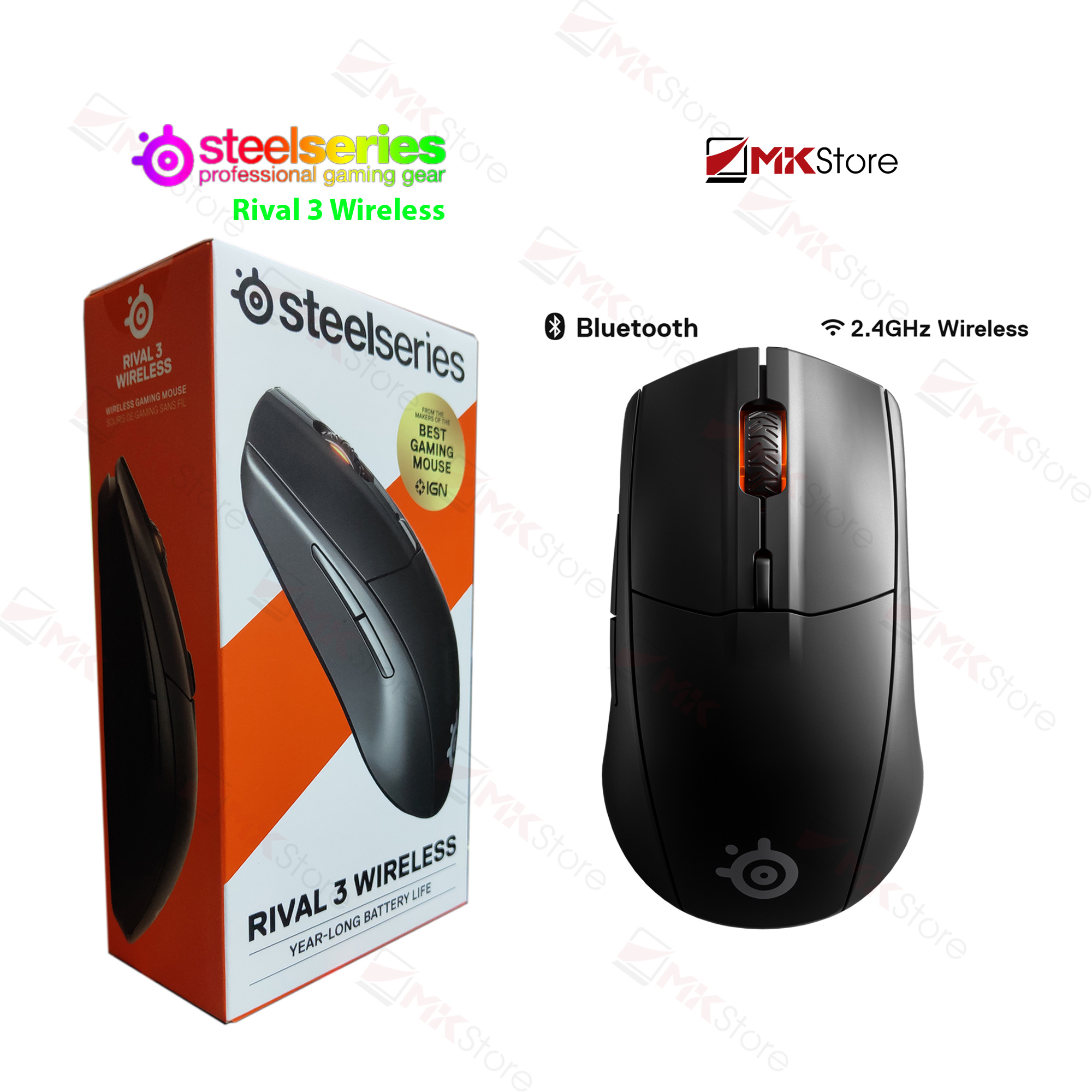 Chuột STEELSERIES RIVAL 3 Wireless gaming mouse MKStore