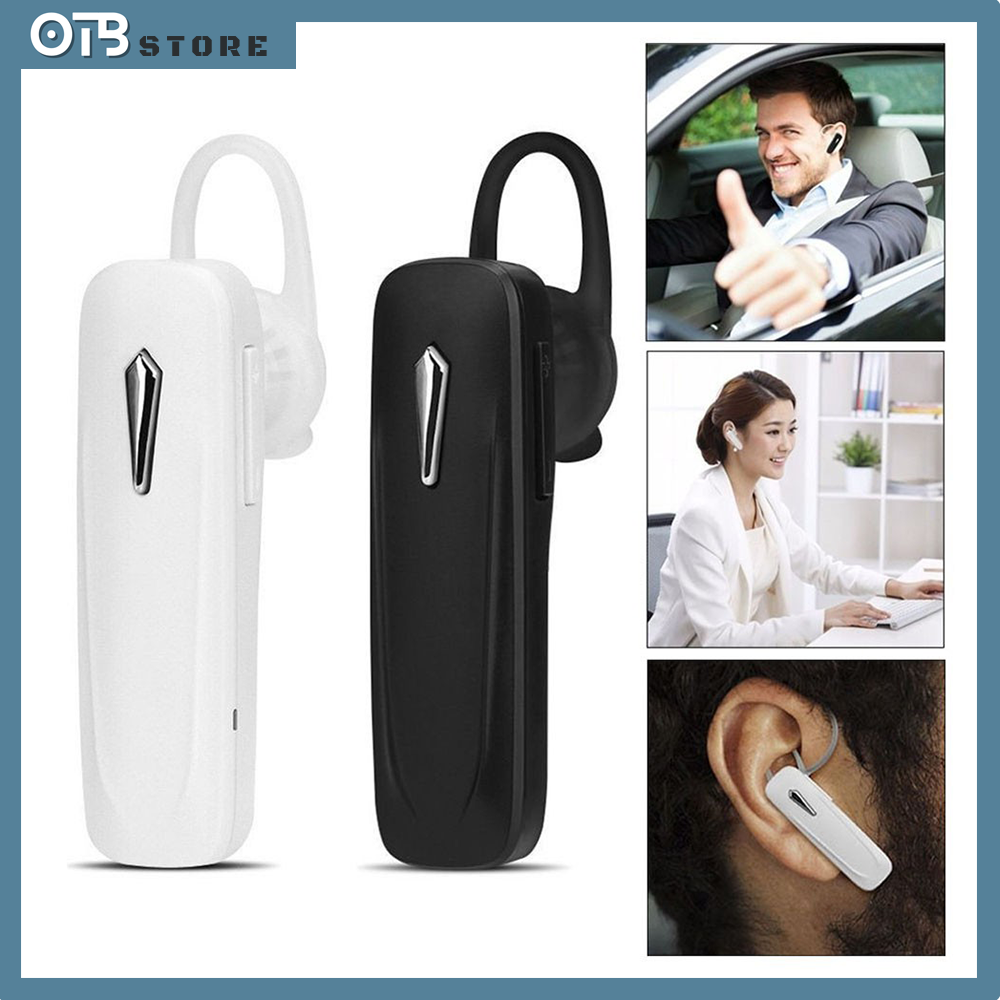 Tai Bluetooth 1 Bên Có Đàm Thoại + 2 Màu Trắng - Đen<BH 06 tháng tại OCtoberStore>