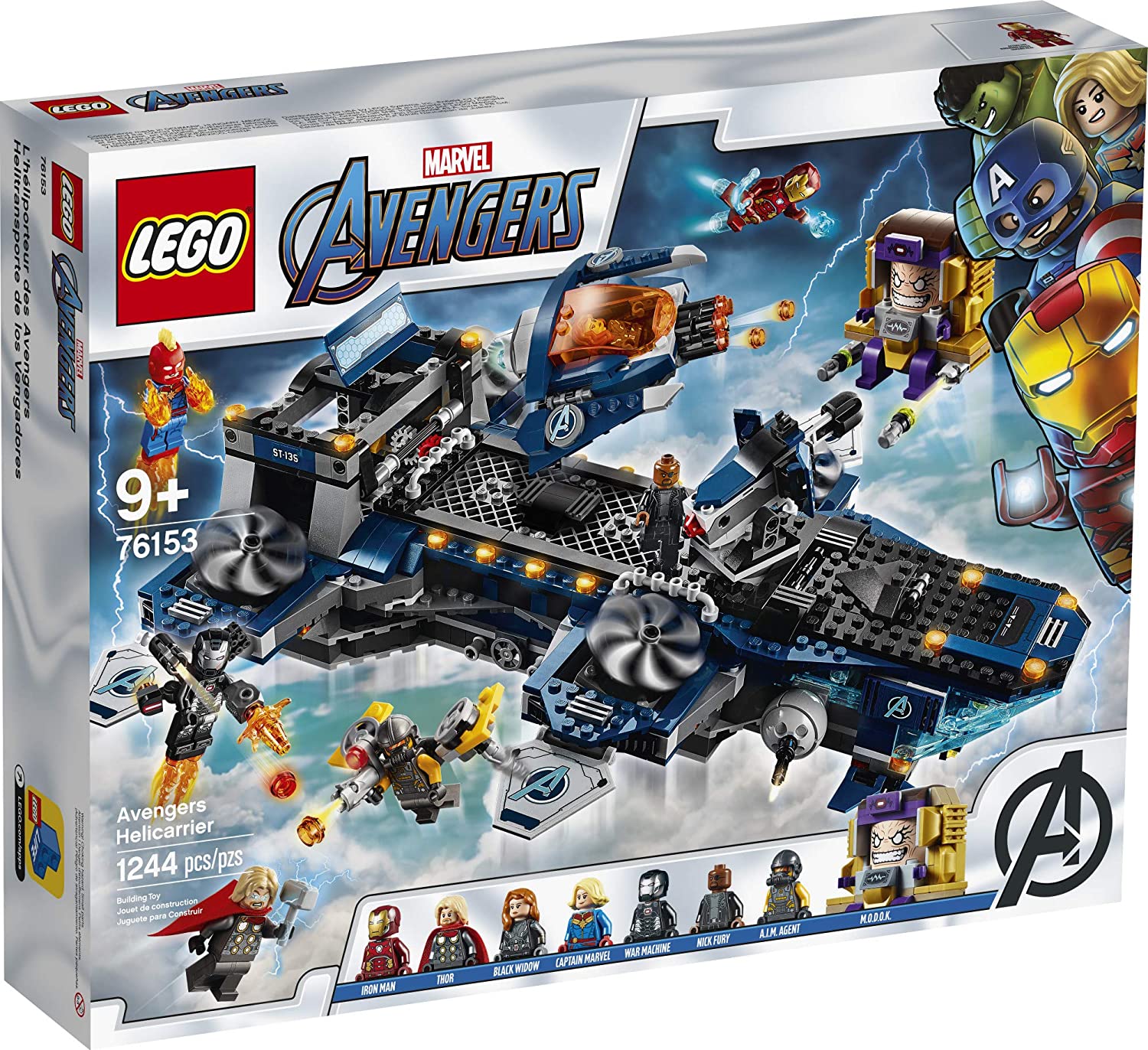 The New Lego Marvel Avengers Sky Mothership 76153 Đồ chơi khối xây dựng vui  nhộn với các nhân vật chuyển động của Marvel Avengers. Đây là món quà tuyệt  vời dành cho