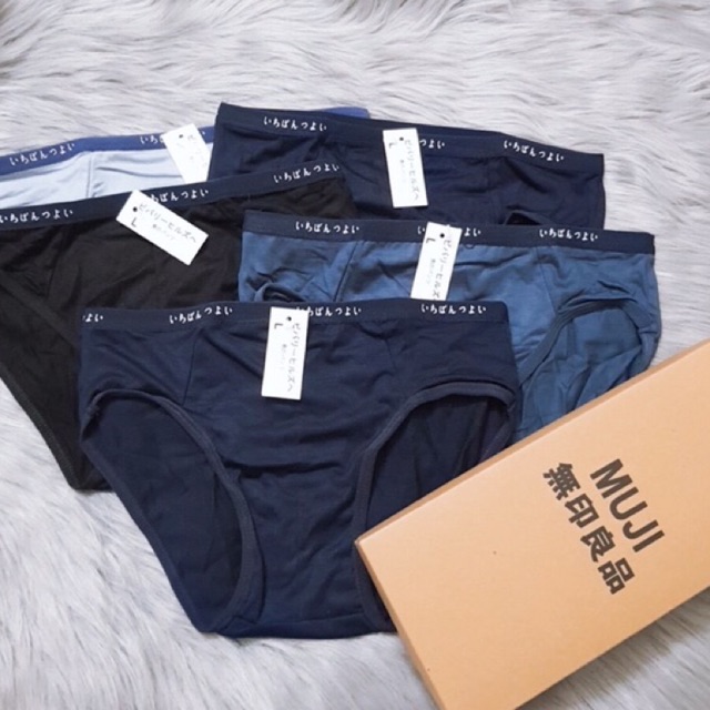 Hộp 5 quần lót tam giác Nam MUJI xuất Nhật đẹp