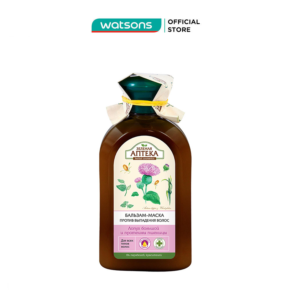 Dầu Xả Zelenaya Apteka Chống Rụng Tóc Cây Ngưu Bàng Và Protein Lúa Mì 300ml