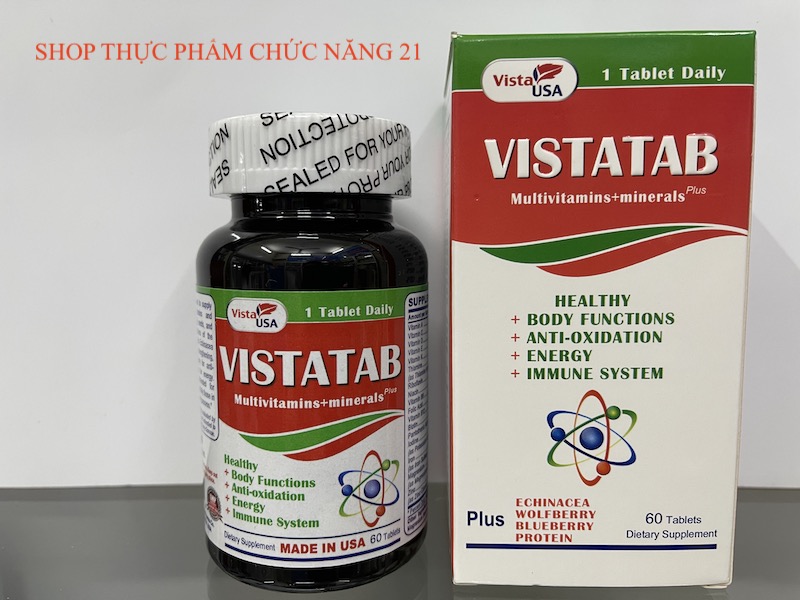 VISTATAB premium - Cung cấp đầy đủ vitamin thiết yếu cho cơ thể. Hộp 60 viên