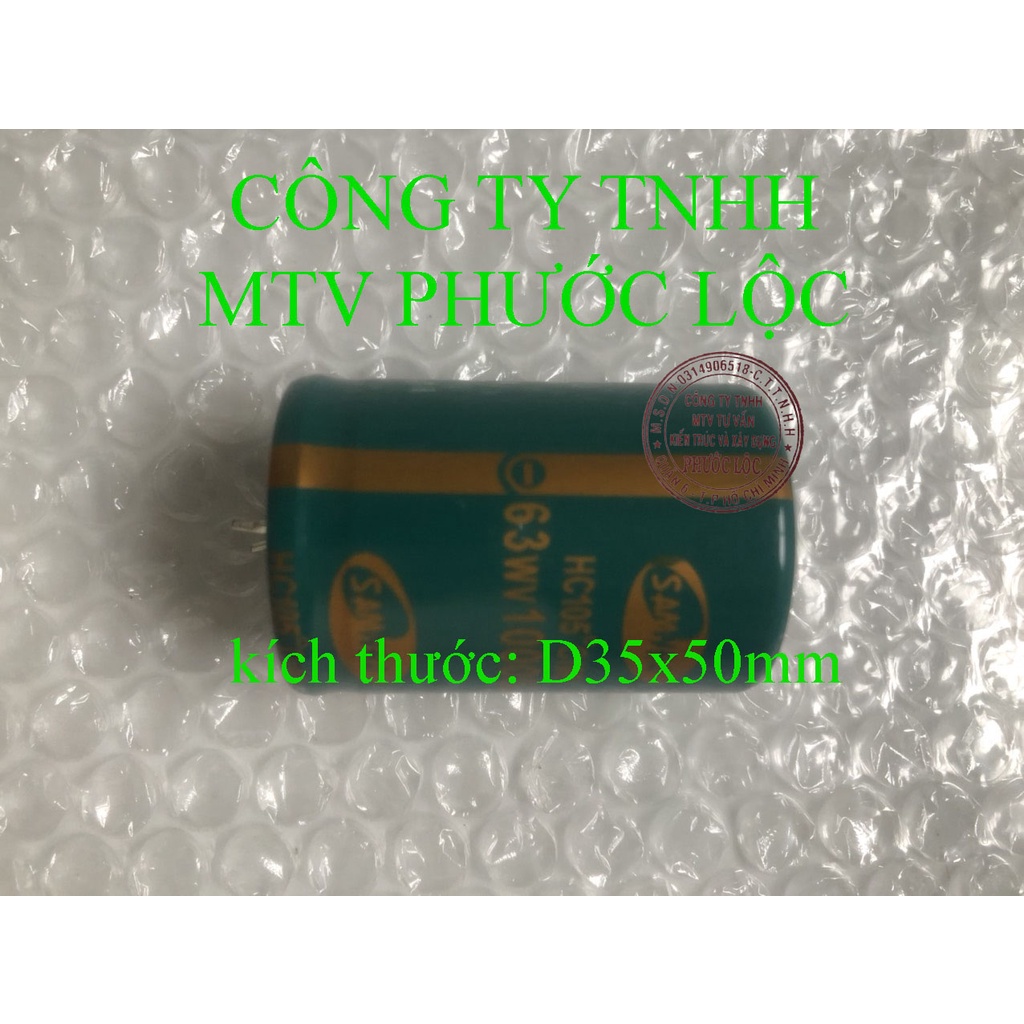 Tụ lọc nguồn amply 63v- 10000 uf thường