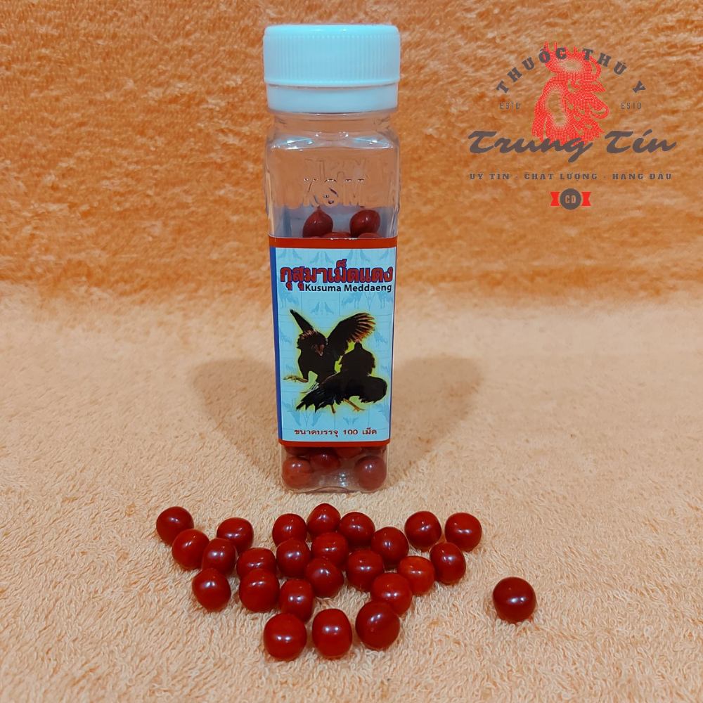 Thuốc gà đá - bổ máu thái lan (viên tròn) - 1 hủ /100 viên , sắc thái lan , sung hừng gà , mau lên nước máu , mau mập gà